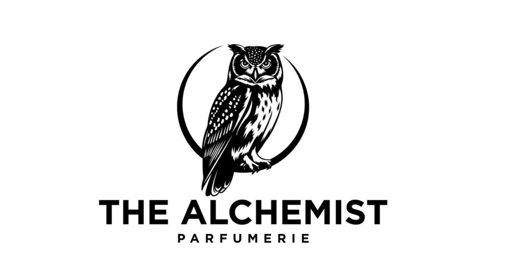 The Alchemist with an owl and the moon in the background